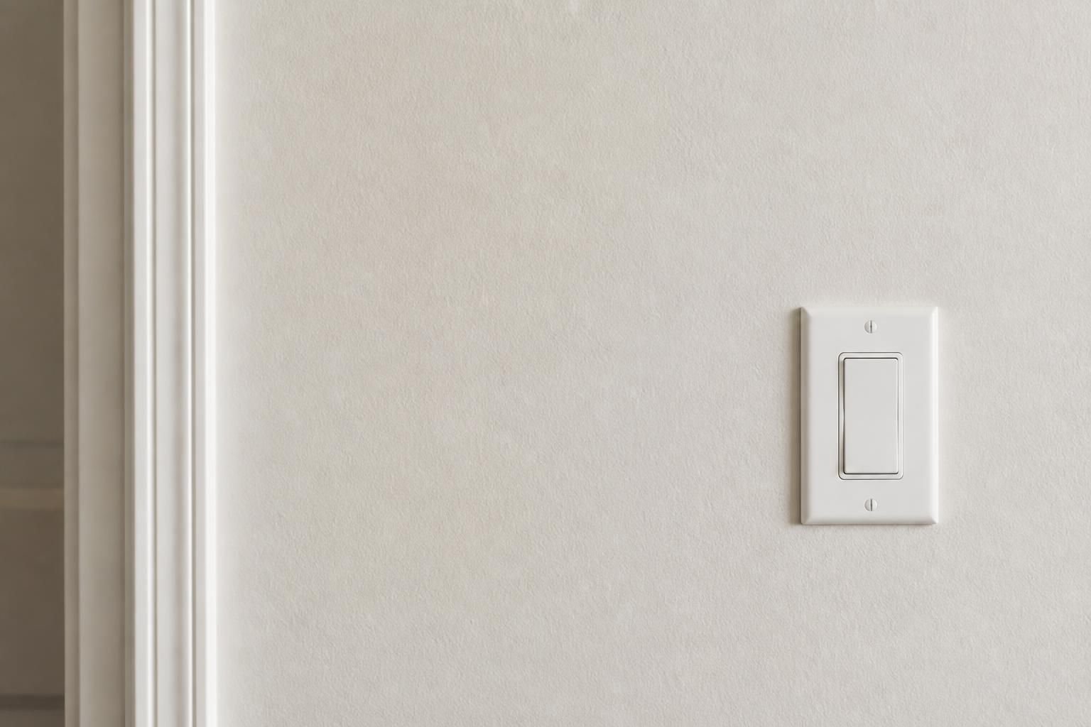 Matched drywall texture on a finished wall surface.
